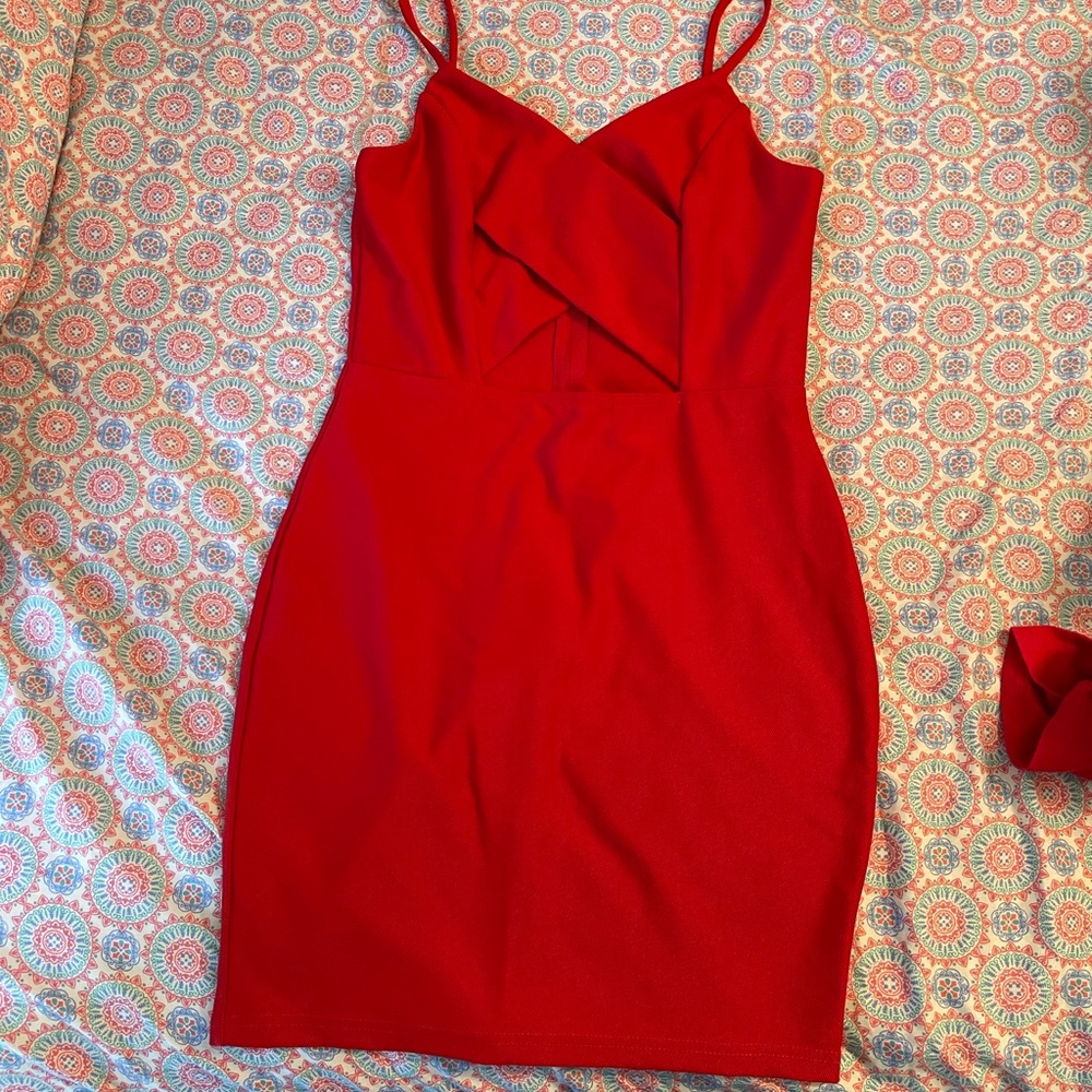 Sexy red night out dress